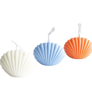 Wholesale Customized Soy Wax Label Logo Shell Shape Scented Sea Shell Candle