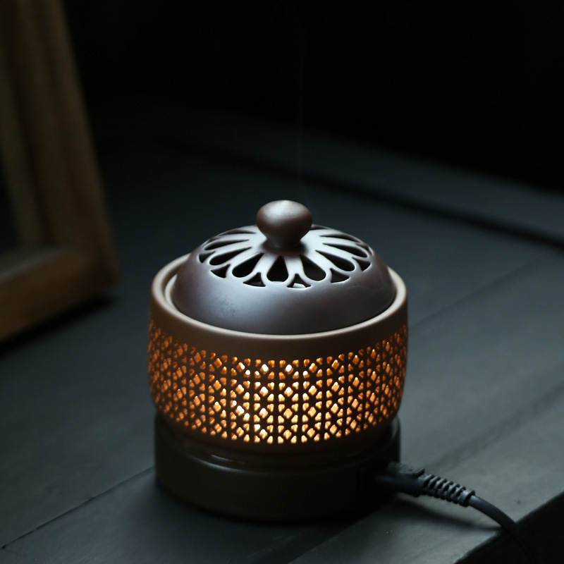 wholesale clear aromatic ceramic electric diffuser essentia oil burner wax melt warmer