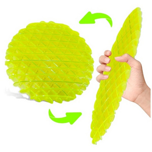 2024 3d new elastic kids toy advanced stress relief space decompression morf hot green pocket morphing worm fidget