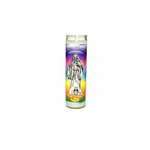 Wholesale 7 days glass jar prayer santa muerte devotional candle