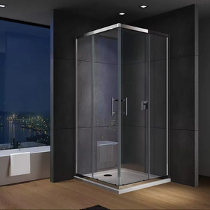 Comfortable Health Polished Shower Room Tempered Glass Shower Doors with Seal Strip for Bathroom Bath