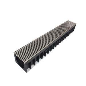 Garden Drain HDPE Polymer Concrete Drainage U Channel Cover Cheap Price