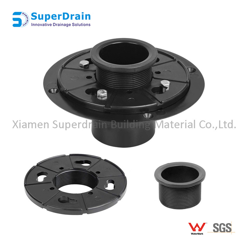 China Supplier Customized ABS Plastic American Drain Base for Floor Drain Channel with Trap