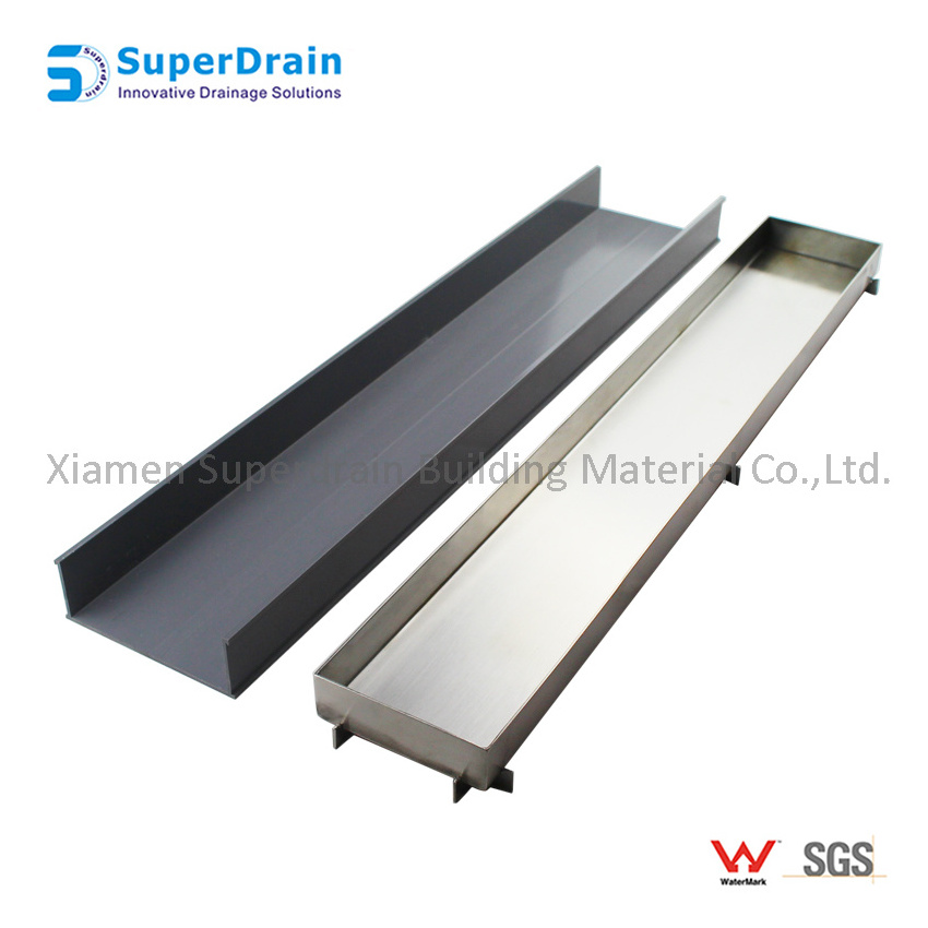 China Stainless Steel Material Anti-smell Drain Sealing Cover Polished Surface Treatment Insert Floor Drain with Channel