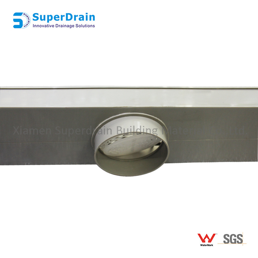 China Stainless Steel Material Anti-smell Drain Sealing Cover Polished Surface Treatment Insert Floor Drain with Channel