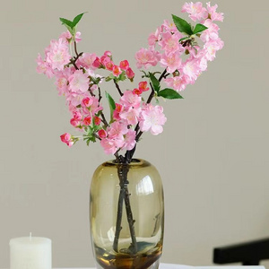 Nordic Simulation Soft Self-Styling Artificial Flowers Dead Branches Cherry Blossom Home Living Room Wedding Decoration Peach