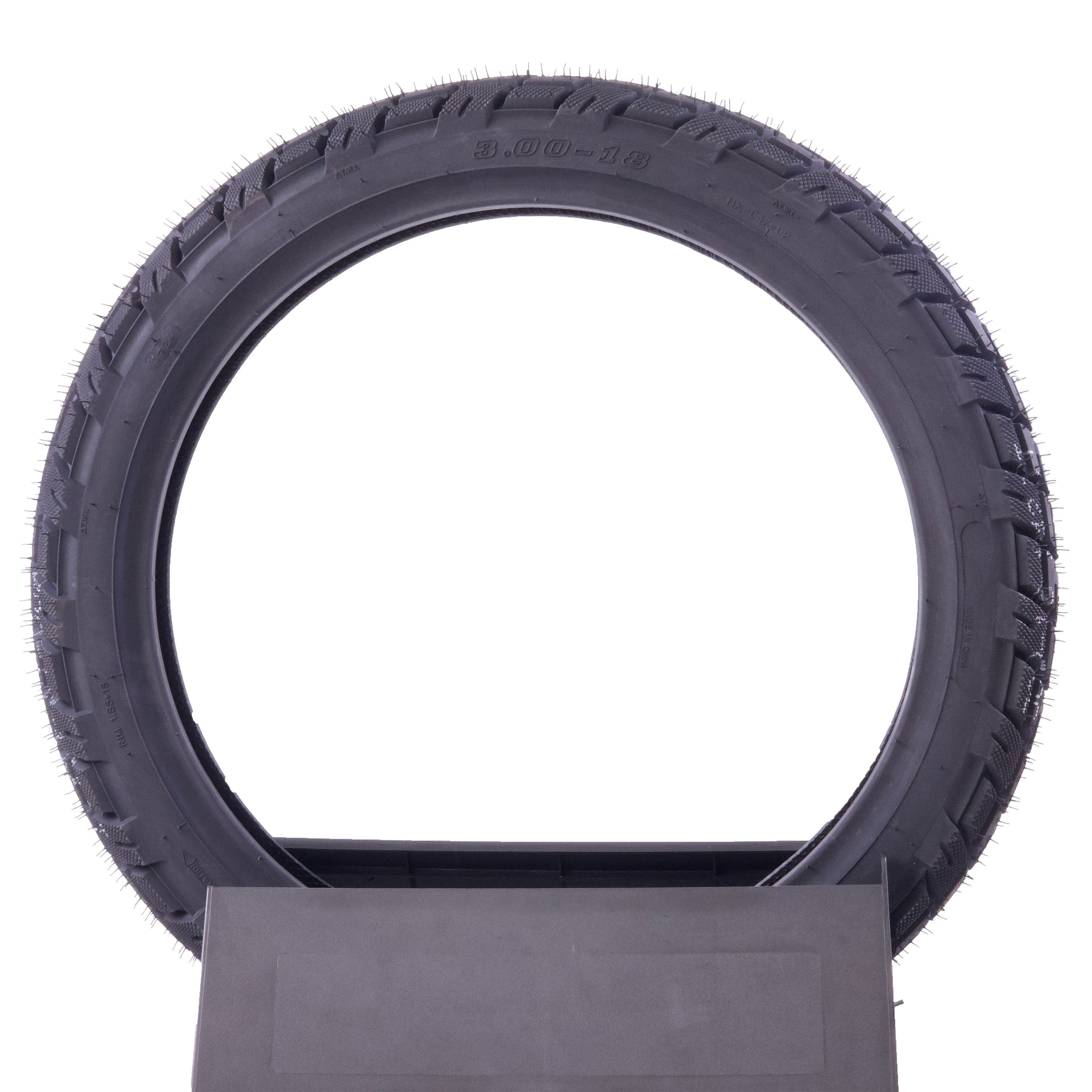 Motorcycle Outer Tire with High Glue Content Tubeless Vacuum Wheel High-Speed Wheel 3.00-18