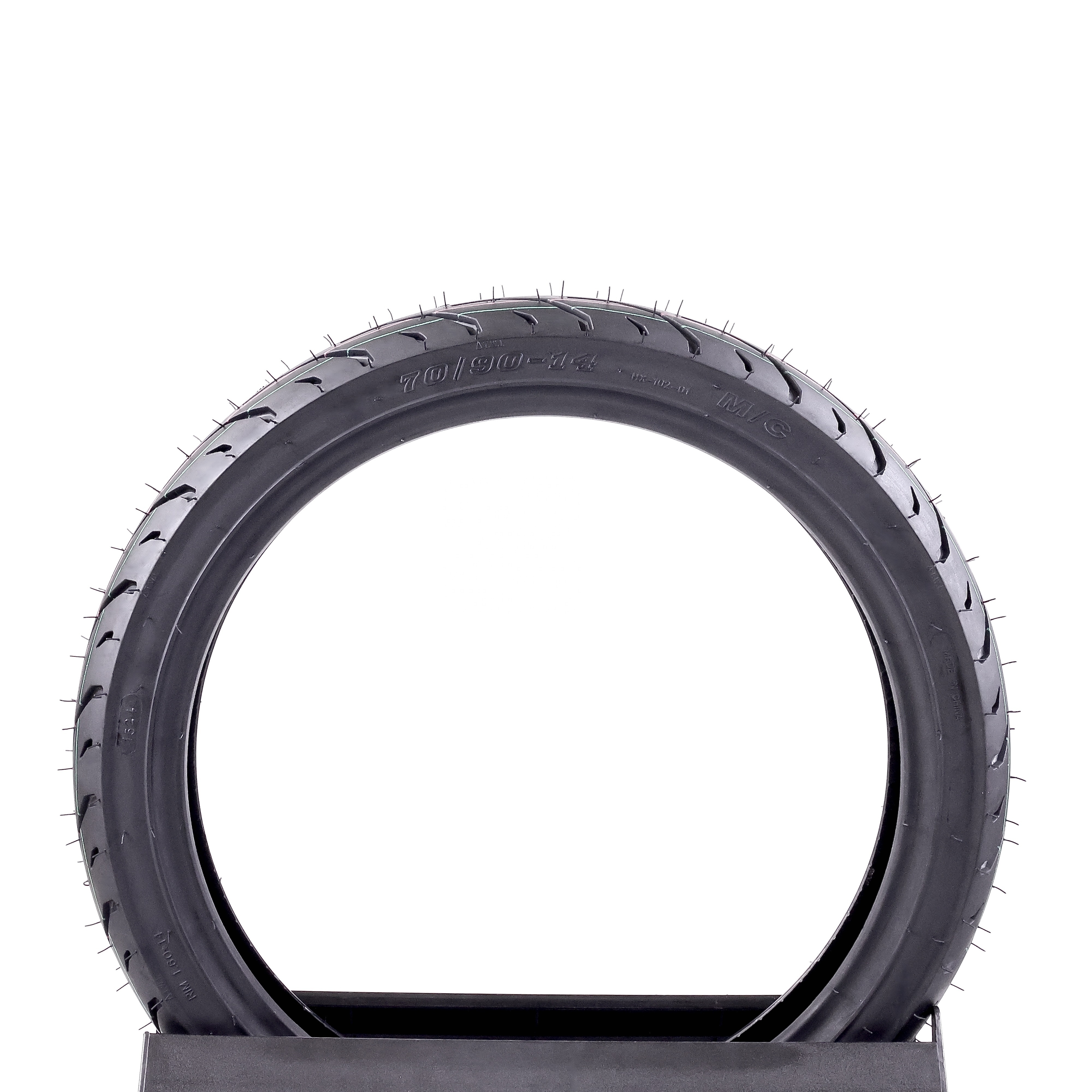 high quality and competitive price HEYMAX brand 70/90-14 natural rubber  civil use motorcycle tyre