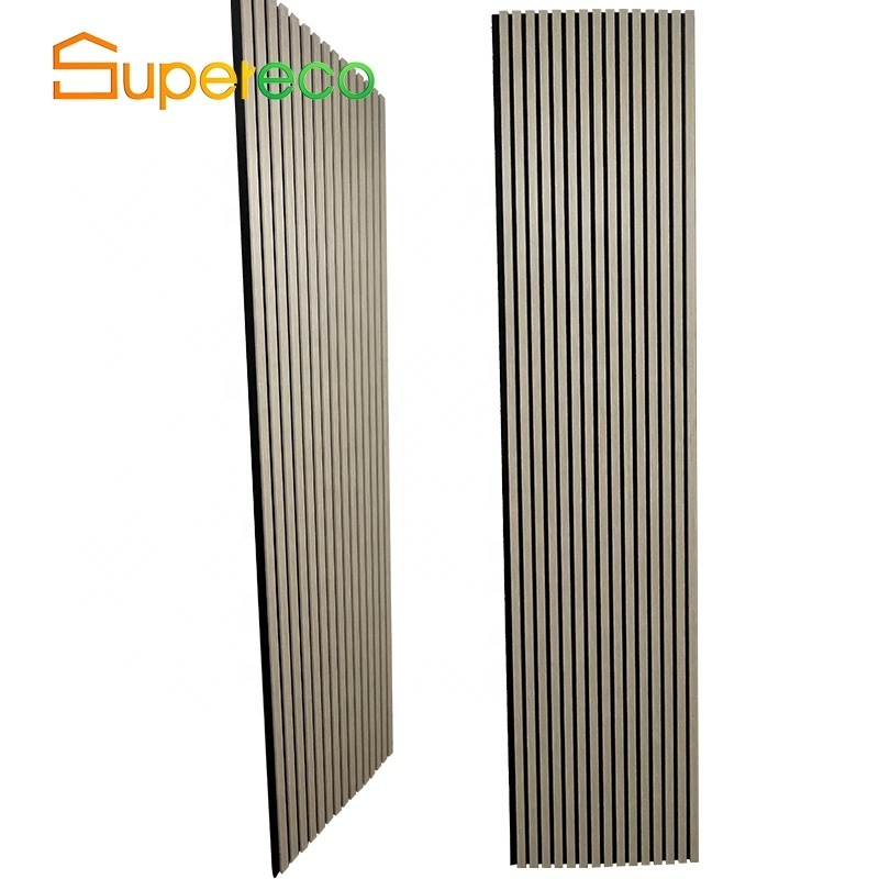 Supreco Soundproof Walnut Akupanel Sound Isolation Decorative Wood Mdf Wall Salt Acoustic Panels For wall and ceiling