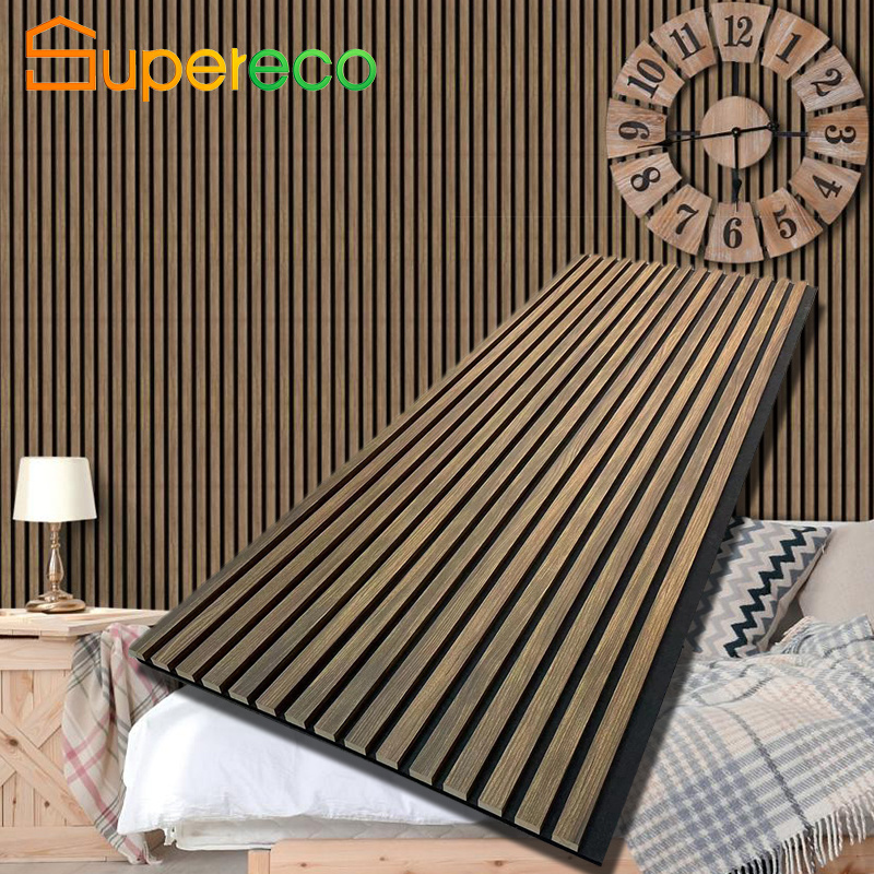 Sound proof acustic Pet  Slat wooden wall panels acoustic foam akupanel acoustic panels acoustic wall panels akupanel