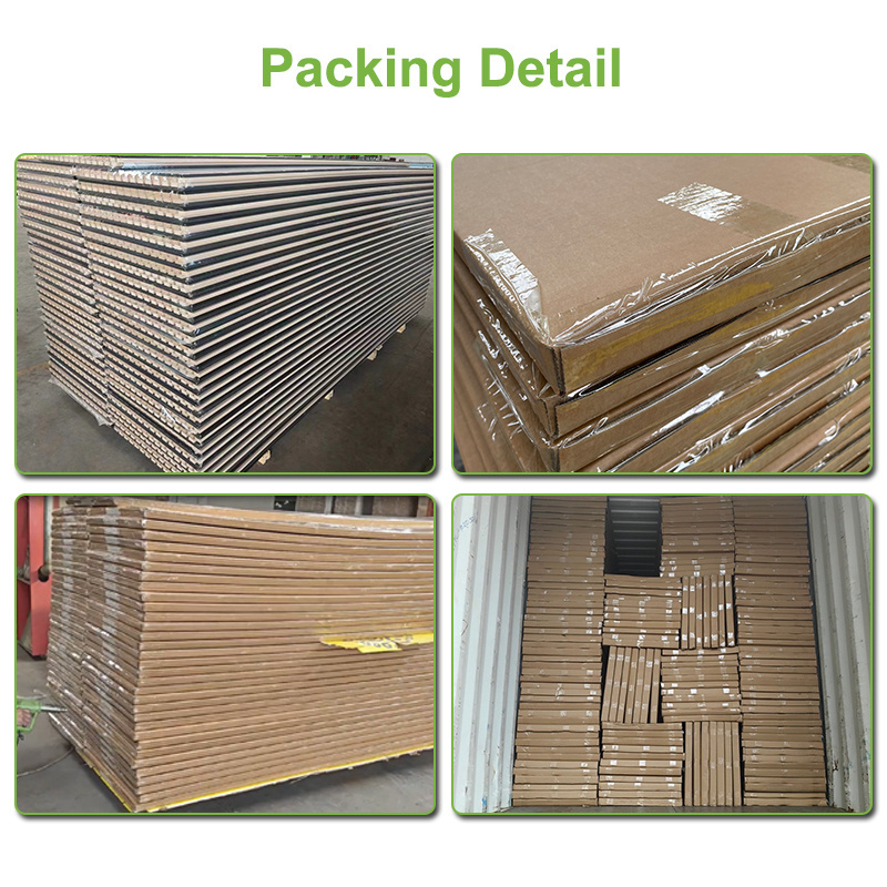 Wall And Ceiling Soundproof Slats Laminated Pet Wooden Veneer Acoustic Panel For Auditorium Hall