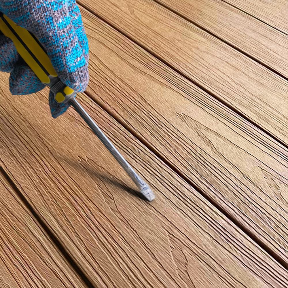 WPC composite outdoor decking / terrace flooring/ solid hard wood board