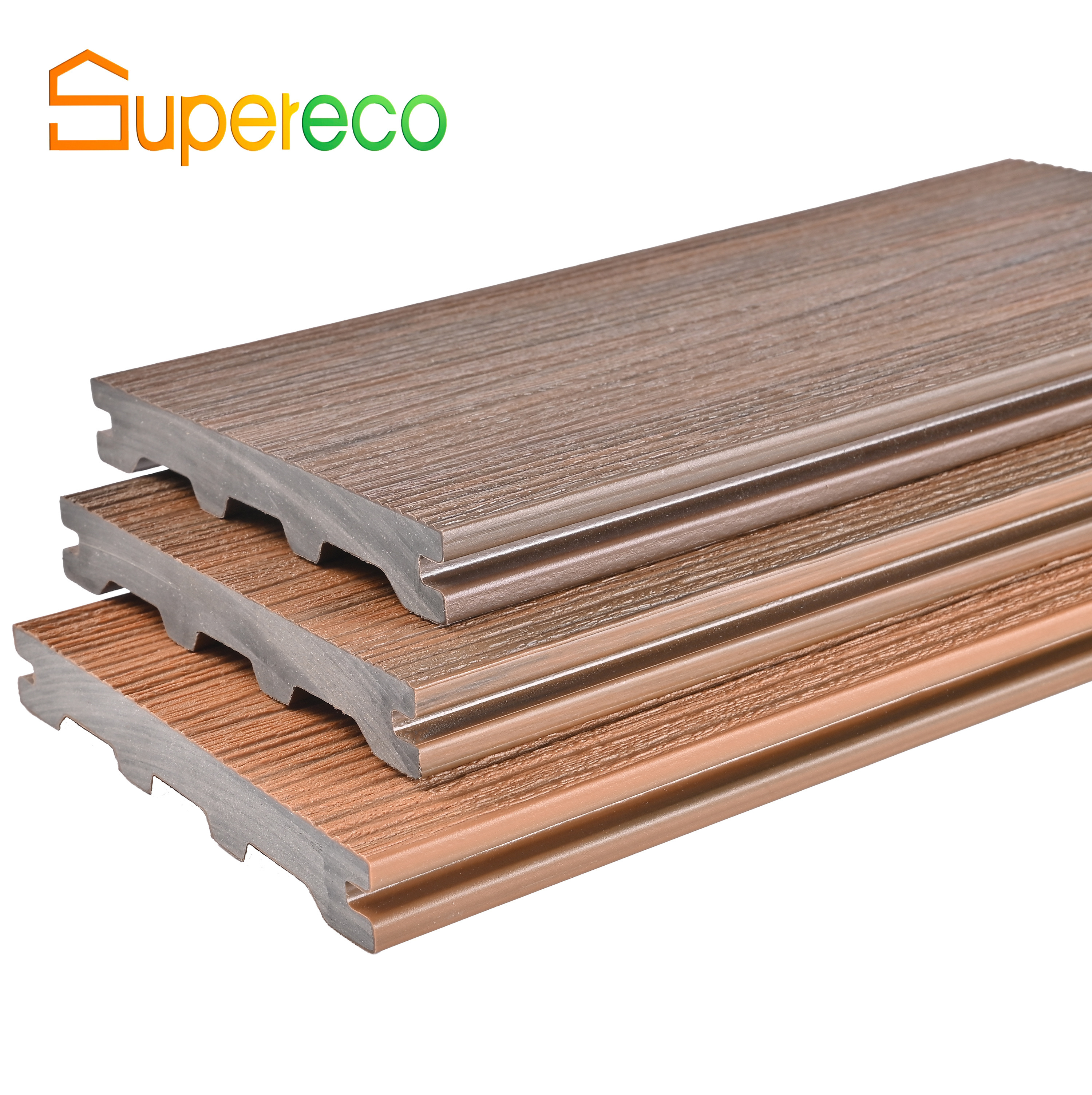 Wood Plastic Roof Deck Waterproofing Composite Wood Decking Outdoor WPC Flooring