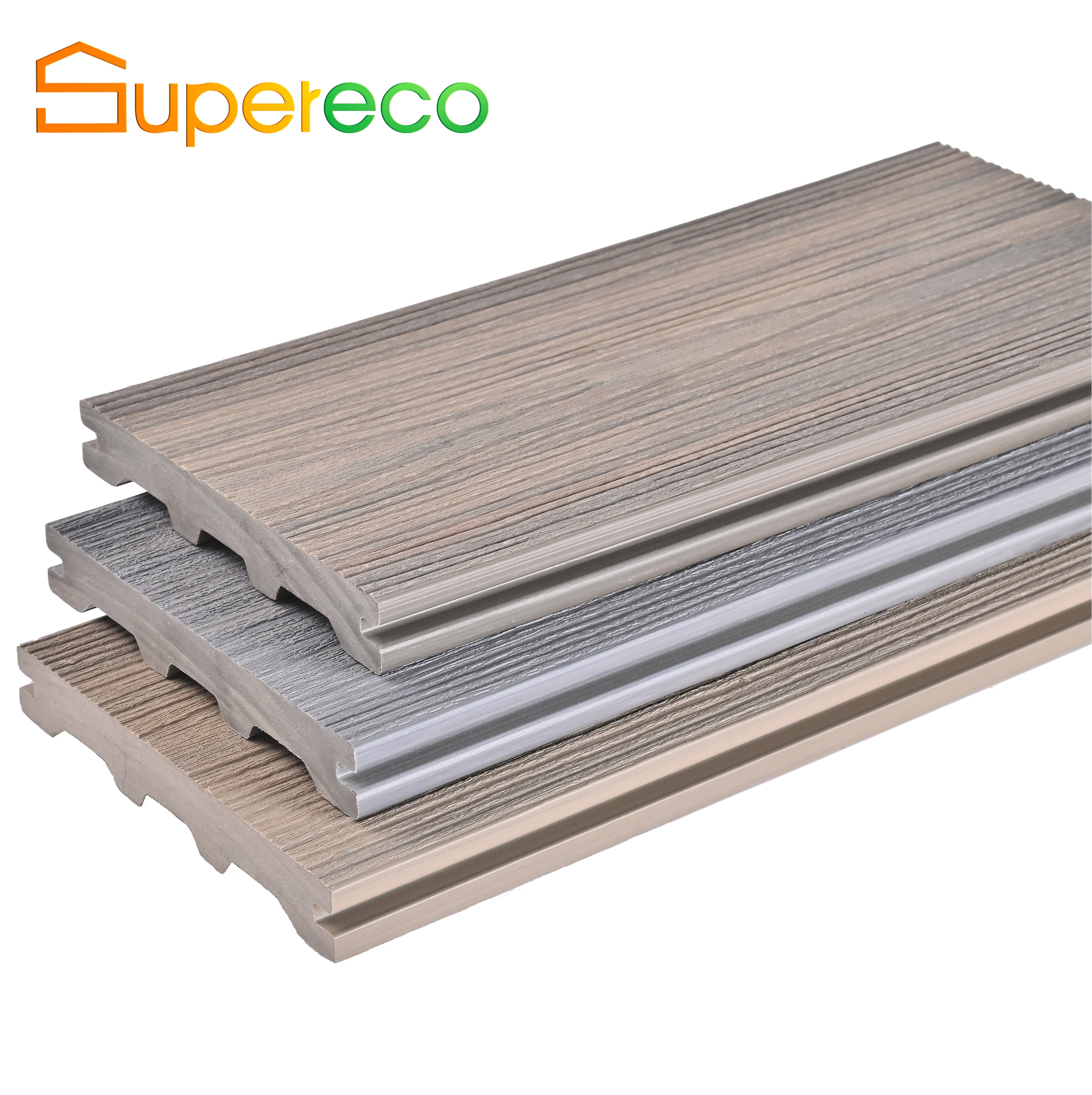 New Inventions Exterior Patio Wood Plastic Composite Decking Plank WPC Floor