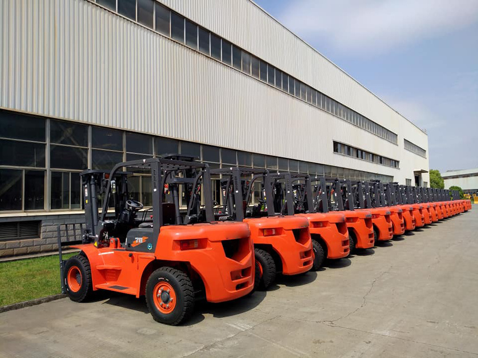 7 ton heli forklift CPCD70 diesel fork lift truck left 7000kg fork lift fork lifter with Best Price