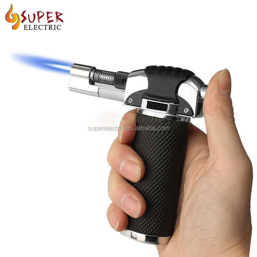 Cooking Torch Kitchen Blow Torch Jet Flame Lighter Refillable Cigarette Cigar Lighters Butane Gas Fuel Welding Soldering Lighter