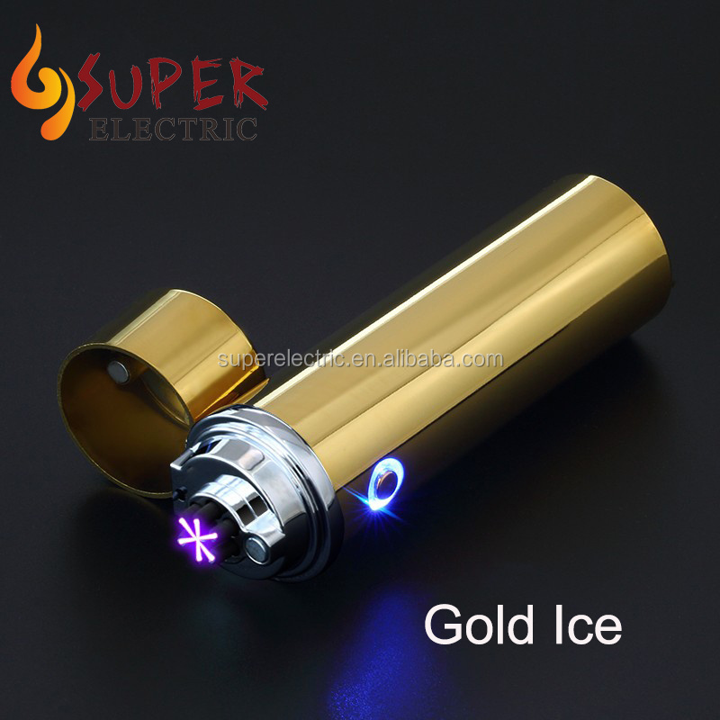 New Product Metal Windproof Torch Jet Flame Triple Flame Cigar Lighter Rechargeable Electric Plasma Lighter