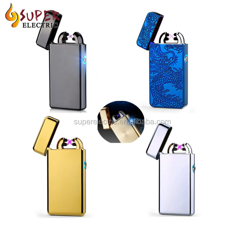 USB Electronic Lighter Rechargeable Cigarette USB Side Button Lighter