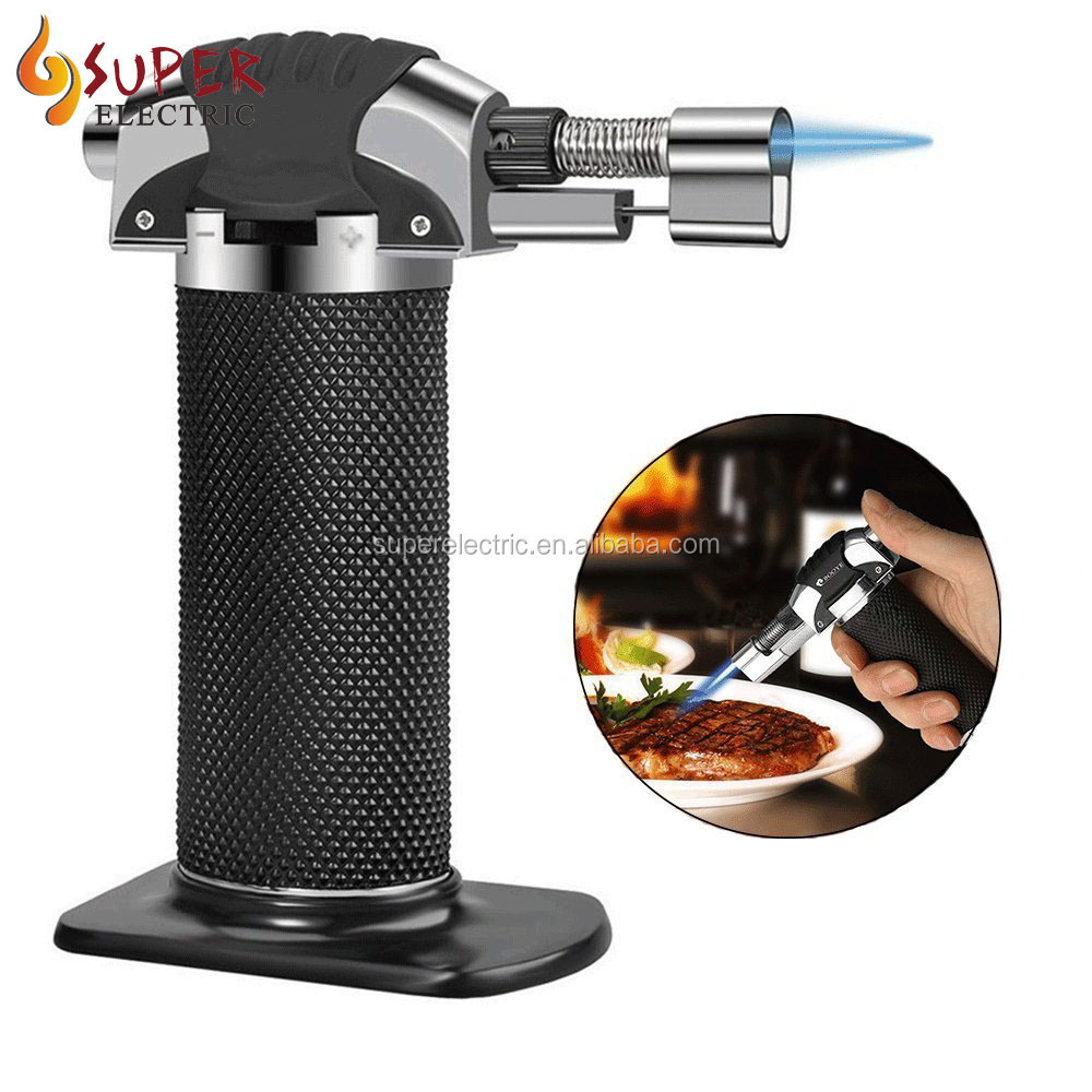 Cooking Torch Kitchen Blow Torch Jet Flame Lighter Refillable Cigarette Cigar Lighters Butane Gas Fuel Welding Soldering Lighter