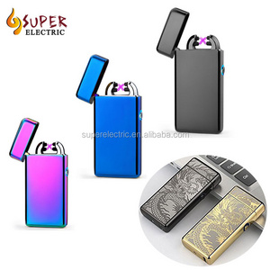 USB Electronic Lighter Rechargeable Cigarette USB Side Button Lighter