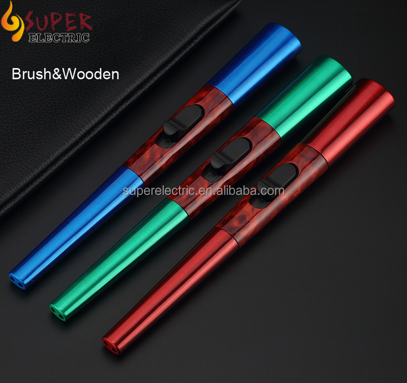 High Quality Professional Design Custom Logo Big Lighter Slim Long Portable Easy Igniting Candle USB BBQ Lighter