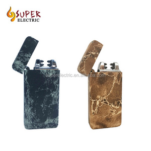 Fashion Dual Arc USB Electronic Rechargeable Lighters Cross Flameless Cigarette Lighter