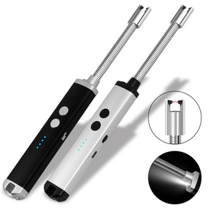 New BBQ Arc Pulse Lighter Metal Electric Candle Lighter Rechargeable Electronic USB Lighter For Kitchen Gas Stove Flameless