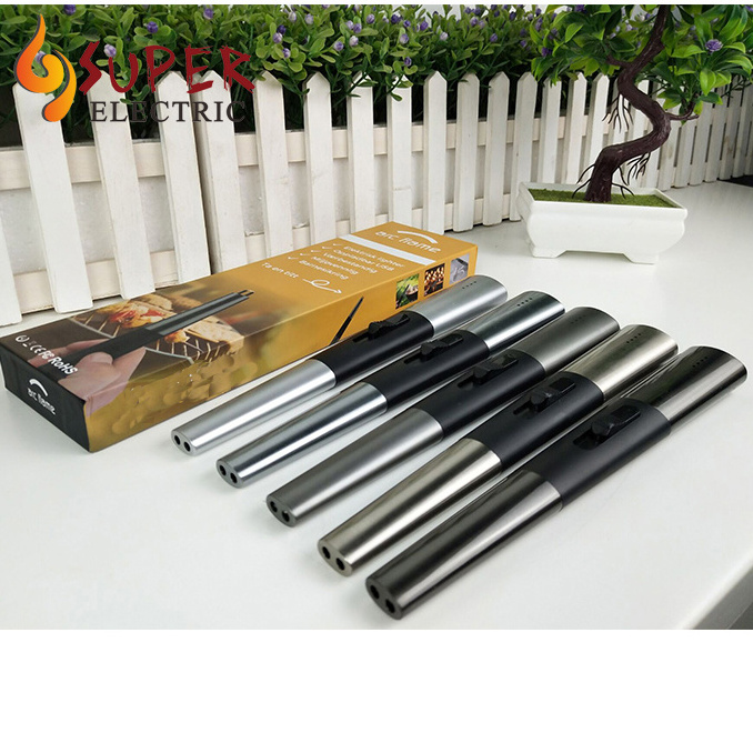 Wholesale Custom BBQ Candle Lighter USB Rechargeable Electric Plasma Lighter Windproof Flameless Long Arc Lighters