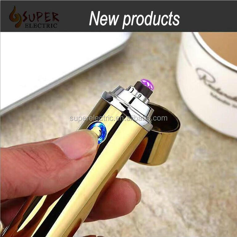 Double Arc Plasma Beam USB Cigarette Cylinder Imports Lighters Windproof Metal Pipe Lighter Elegant Lighter