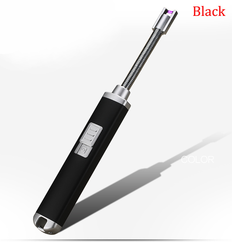 Cheap Price Refillable Long BBQ Lighter NO Gas Available Candle Rechargeable Custom Lighter Case Kitchen Smart Lighter