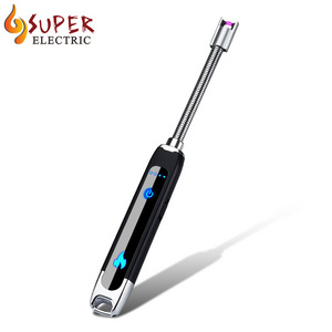 Hot Selling Metal Rechargeable Flameless Windproof Customizable Electric USB Lighter for Candle Kitchen Stove