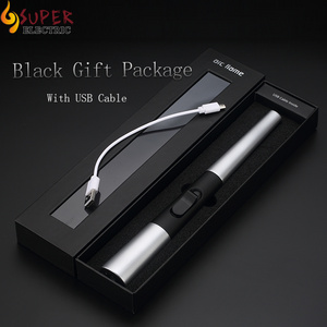 2022 New Pulse Plasma Arc Metal Outdoor Useful USB Rechargeable Windproof Electric Long Neck BBQ Lighter