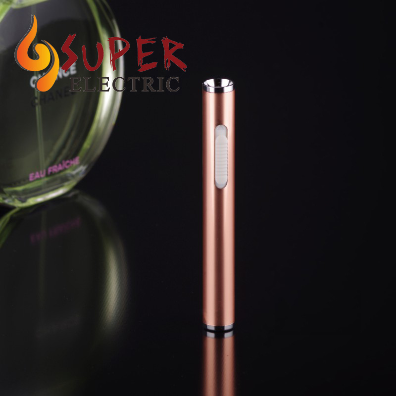 New Model Thin Cigarette USB Rechargeable Small Lighter Windproof Lighter Cigarette Electric Lighters For Sale