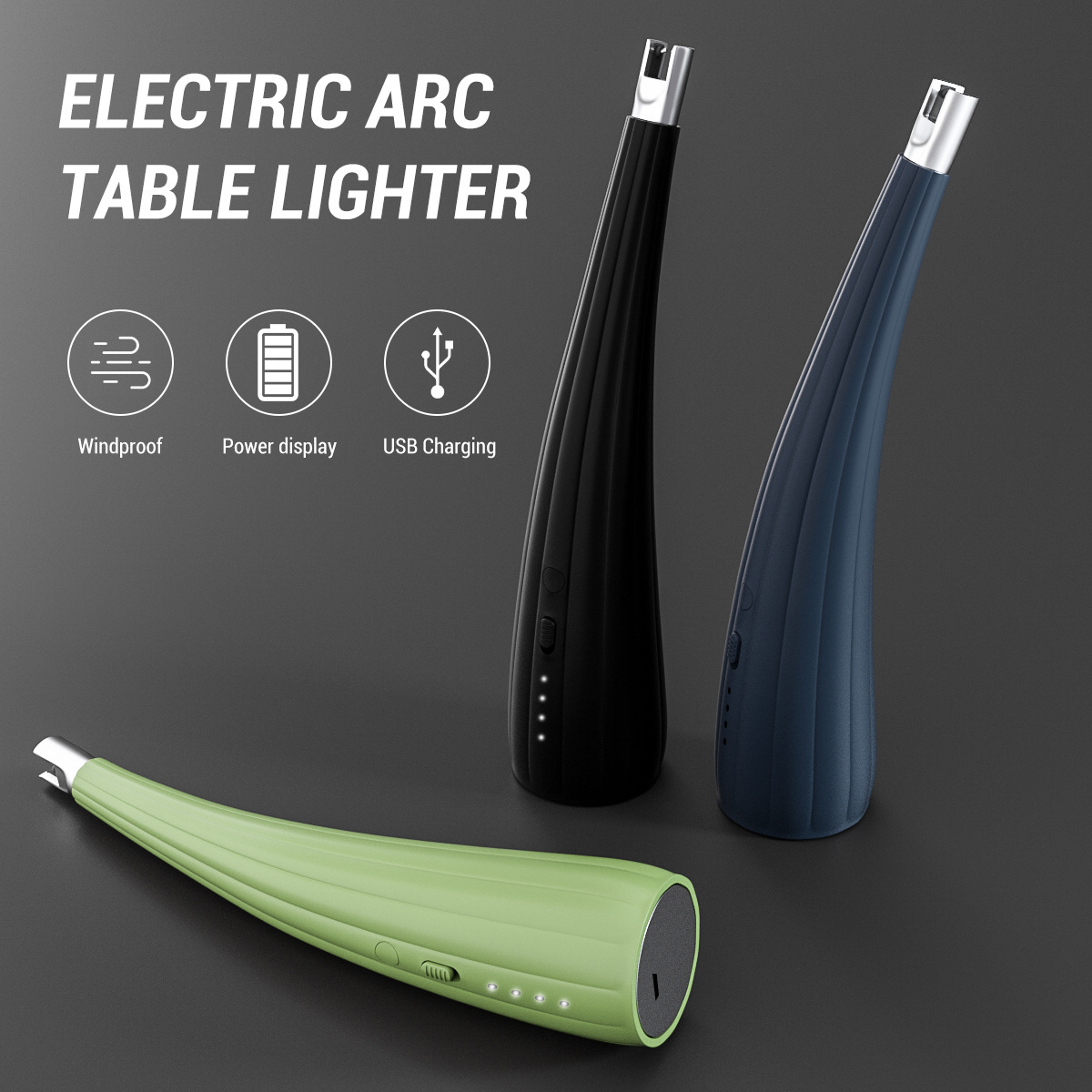 Windproof Electric Candle Lighter With USB Charging Cable Used To Electric Table Lighter ARC