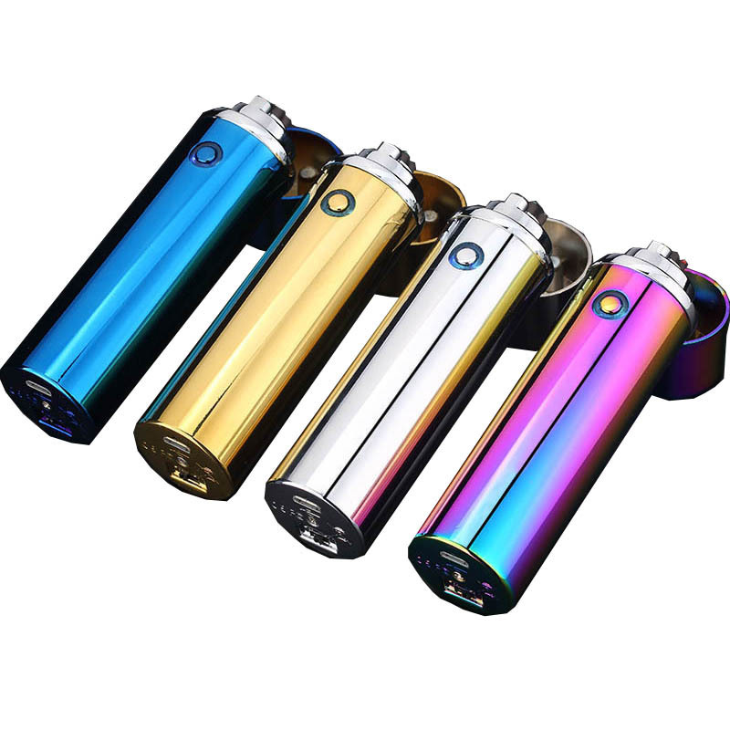 New Product Metal Windproof Torch Jet Flame Triple Flame Cigar Lighter Rechargeable Electric Plasma Lighter