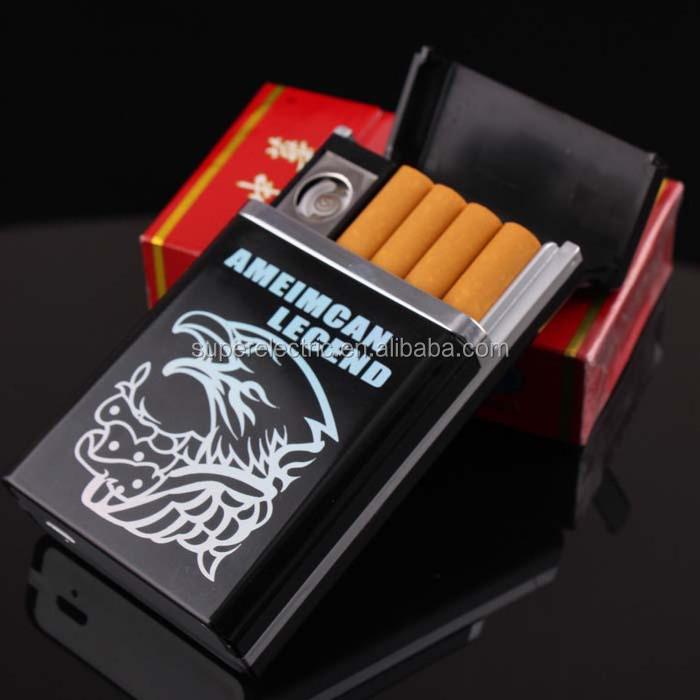 Cheaper Heating Coil Rechargeable USB Cigarette Case Lighter Cigarette Box Lighter On Sale