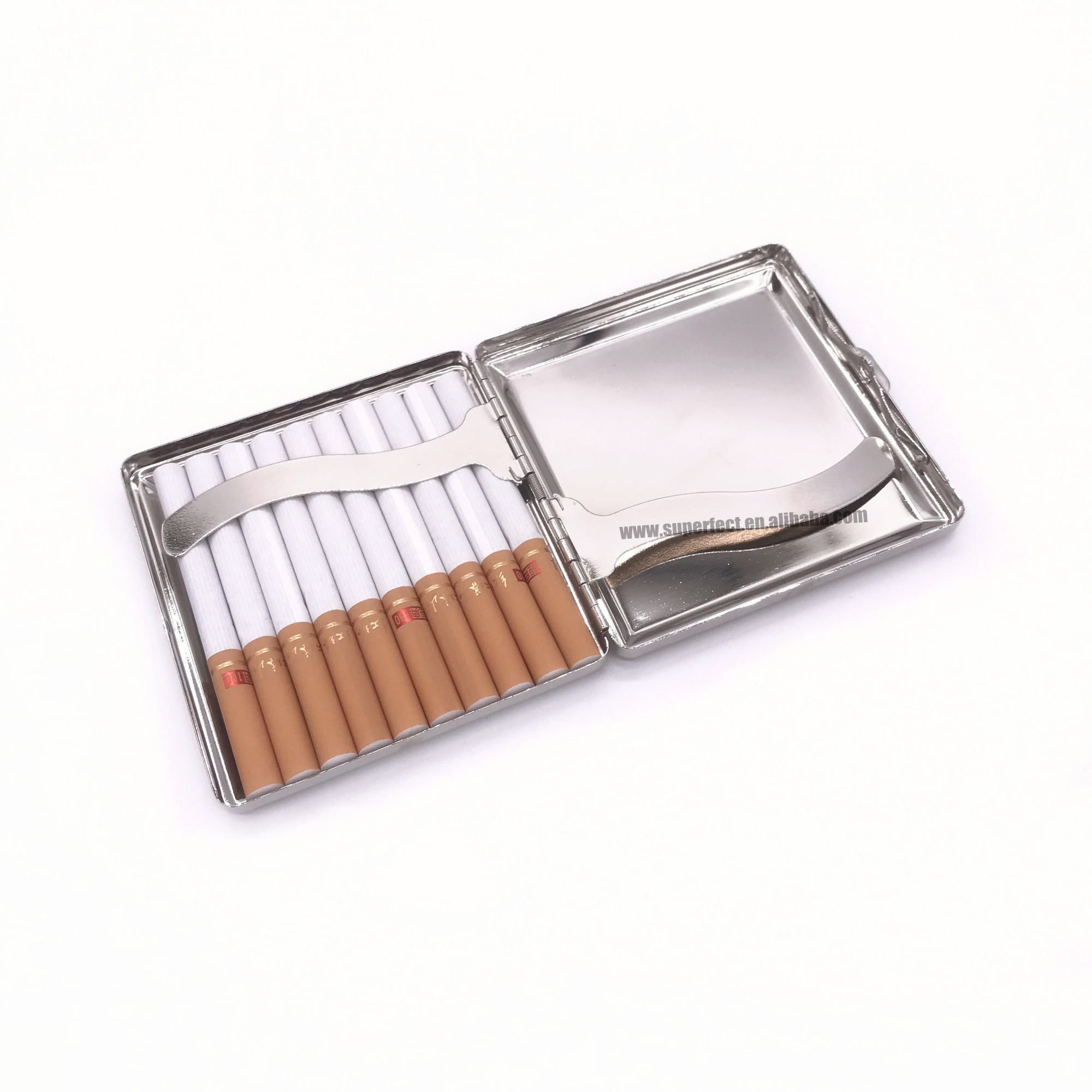 Stainless Steel Mirror Gold Polished blank boxes custom tin cardboard cigarette box