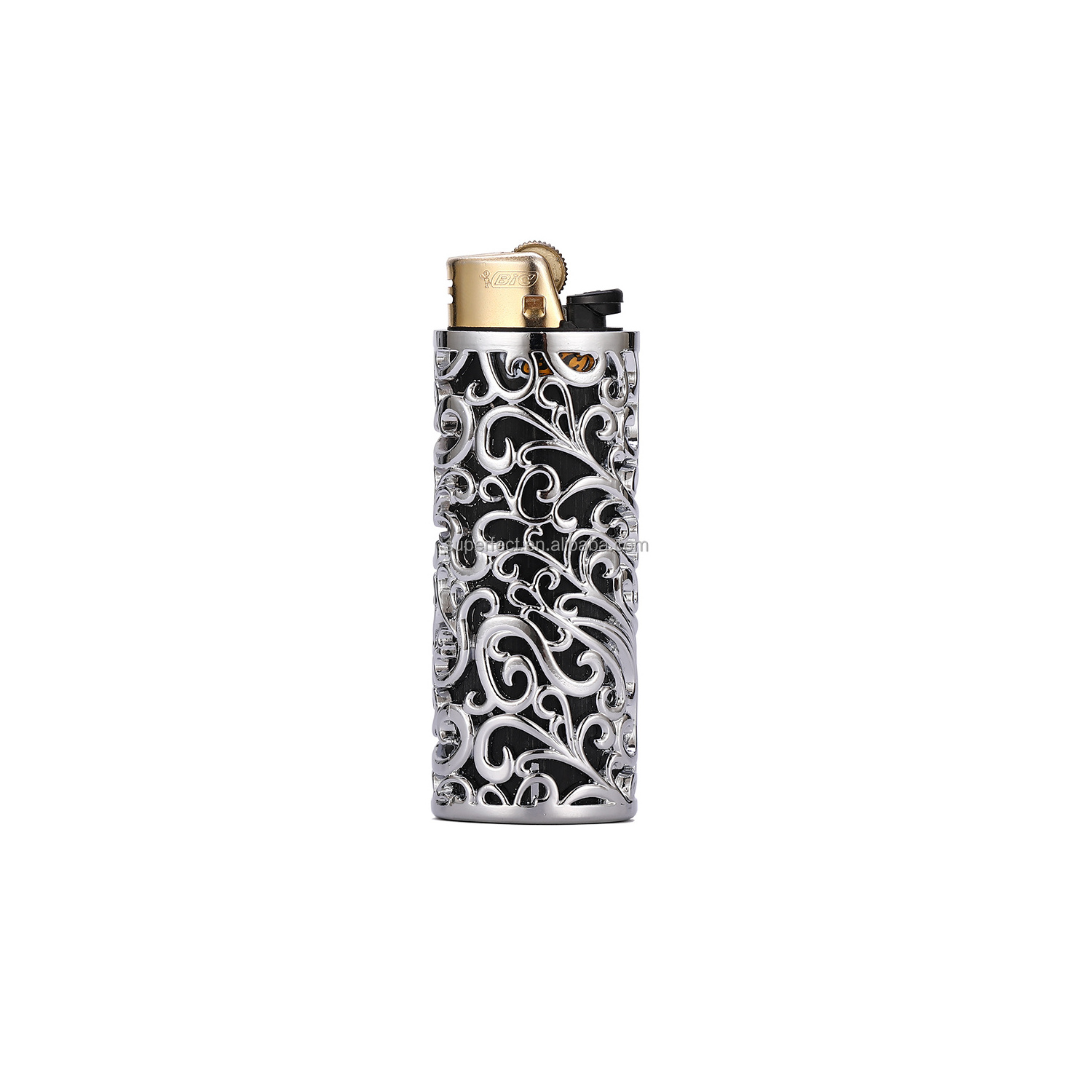 lighters smoking accessories hollow out design Maxi J6 case metal lighter holder sleeve