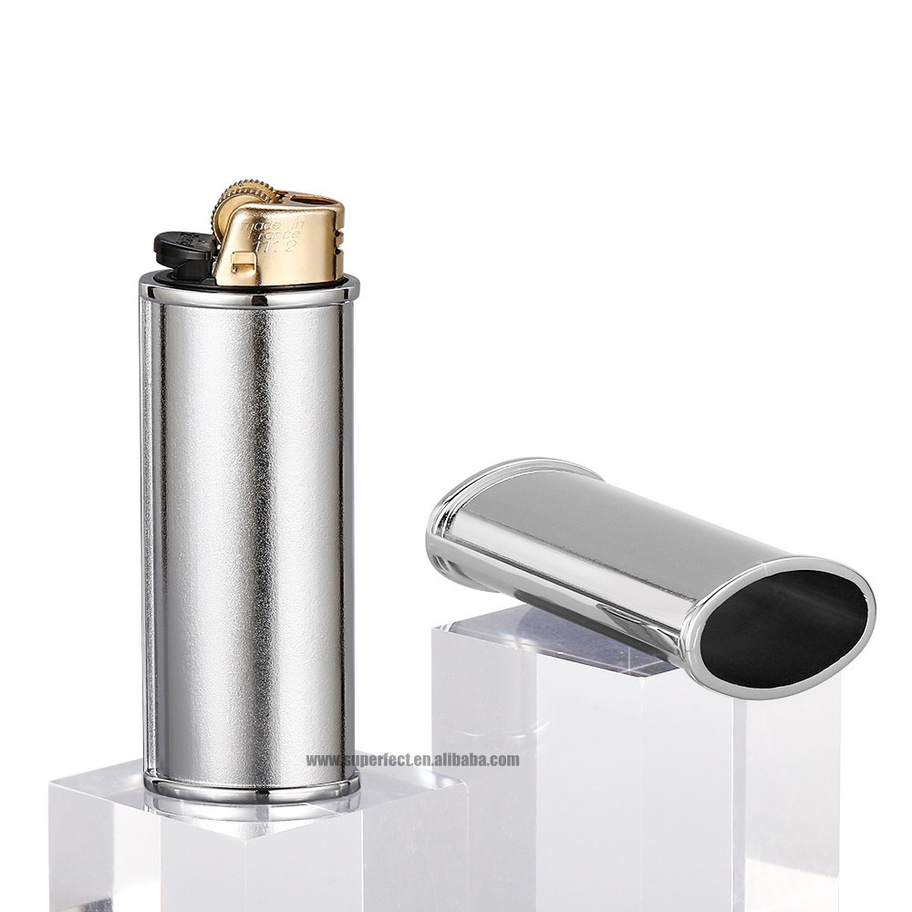 Popular style Open Bottom standard J6 metal lighter sleeve holder lighter cases