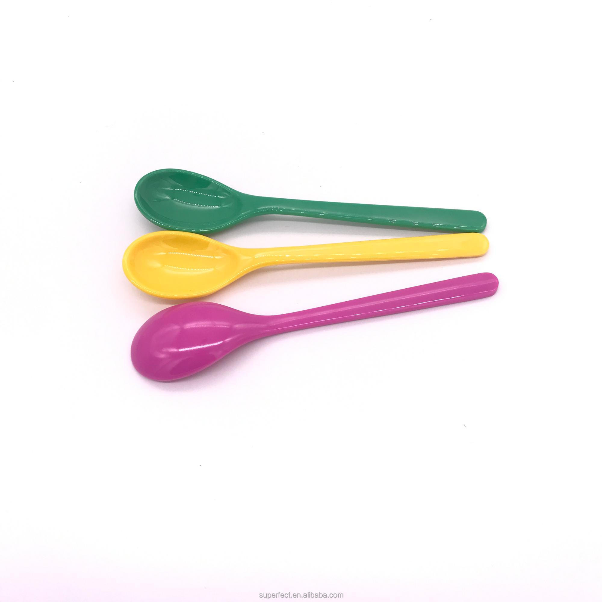 High quality Wholesale 99 cent items Plastic cheap gifts custom melamine hard colored plastic spoon