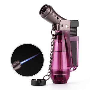 cool windproof strong blue flame refillable butane torch jet lighter