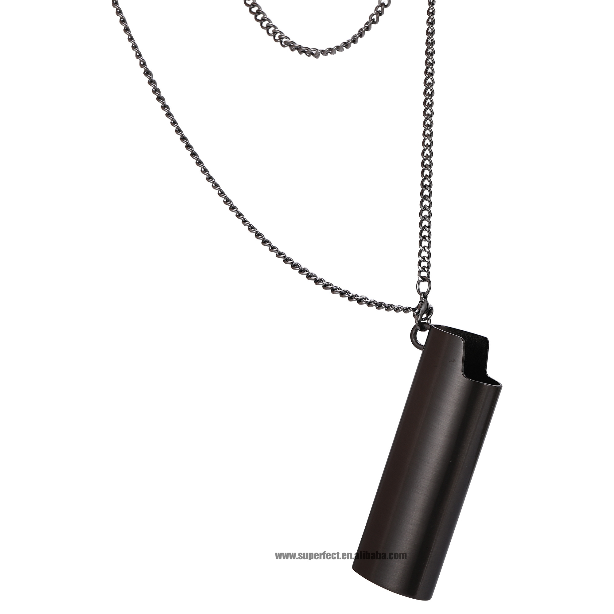 J6 lighter cover with long chain luxury lighter case necklace lighter cover