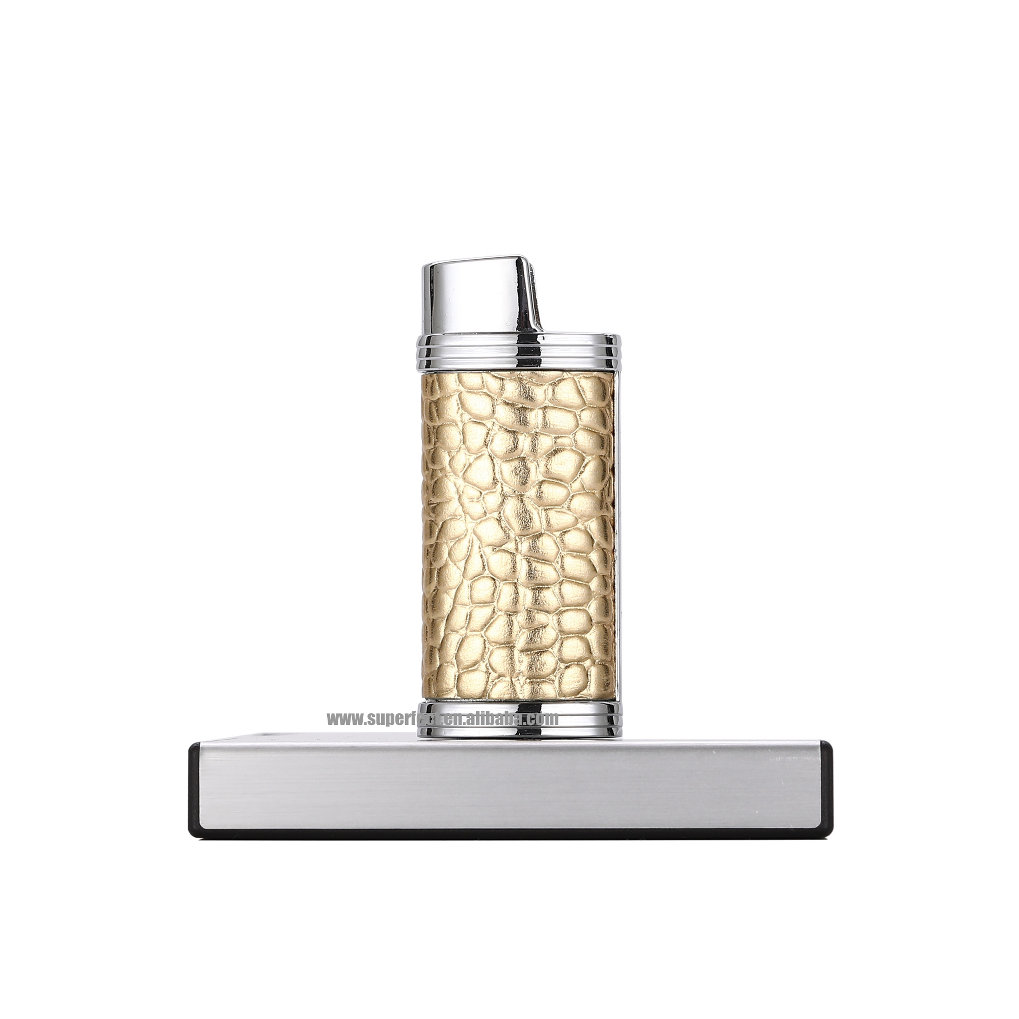 Wholesales Mini J5 lighter holder crocodile pattern leather lighter case