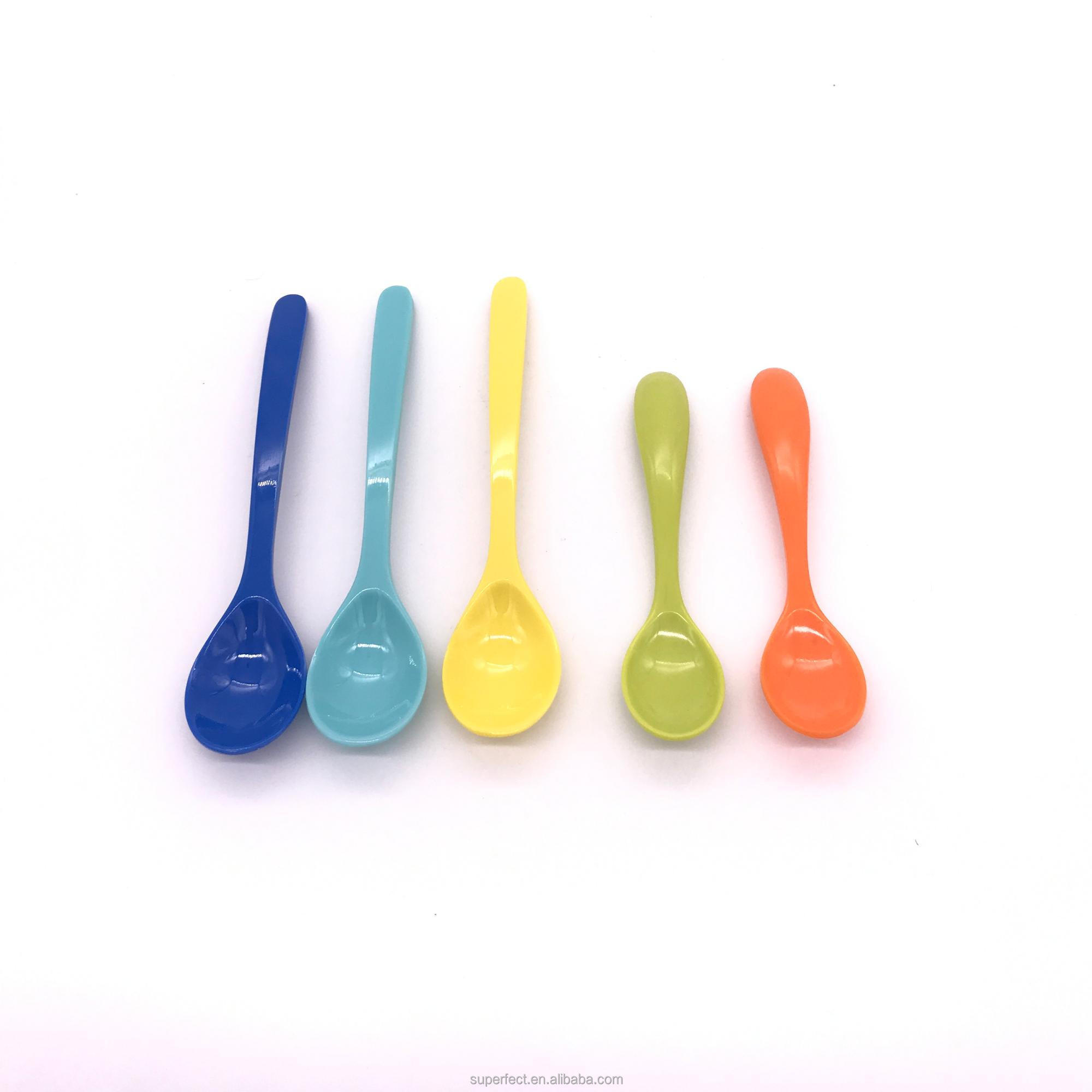 High quality Wholesale 99 cent items Plastic cheap gifts custom melamine hard colored plastic spoon