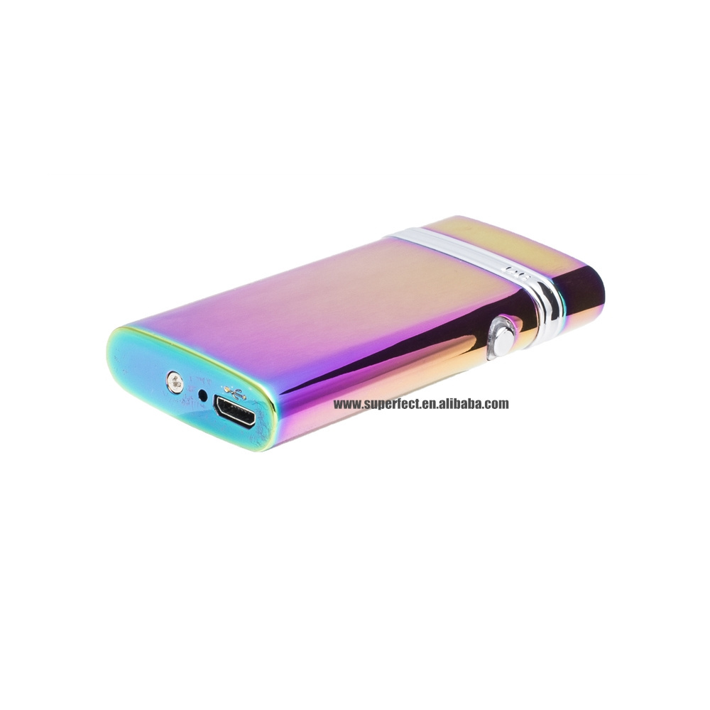 Wholesales windproof flameless double Arc usb rechargeable usb electric arc lighter