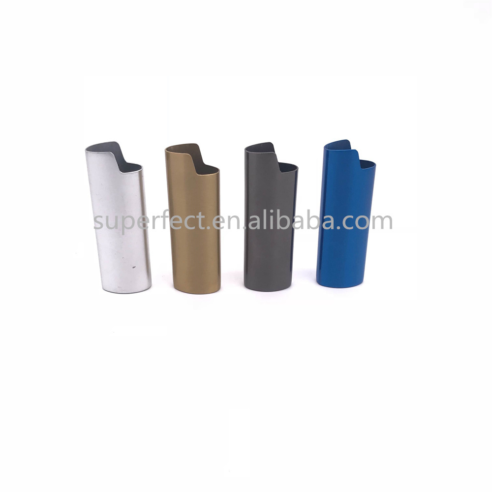 Metal zinc alloy printed logo engraved logo custom lighter sleeve