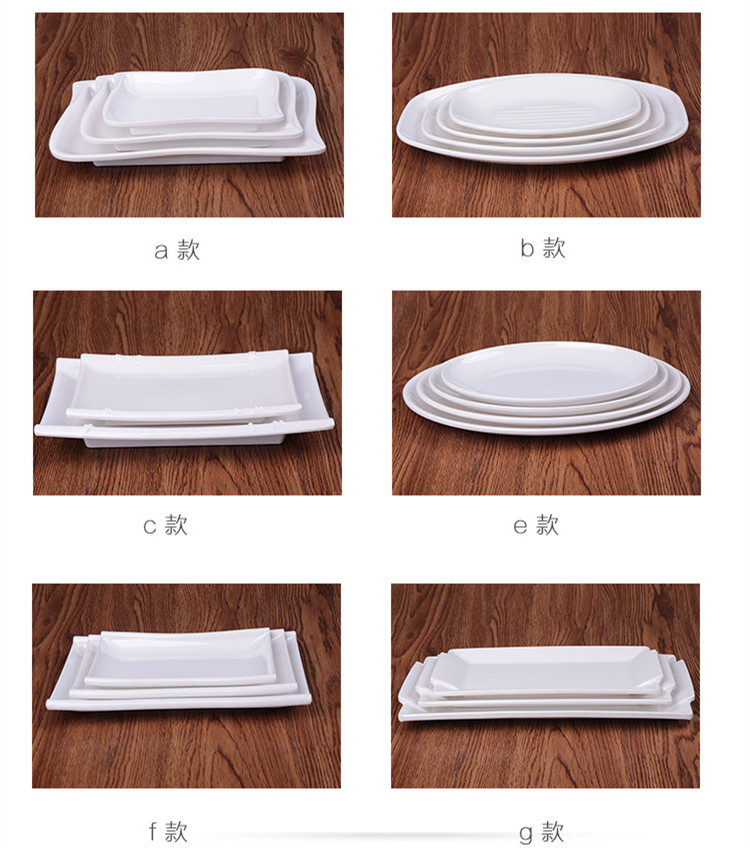 Wholesale stock goods restaurant plastic dinner dish melamine dishes and plates