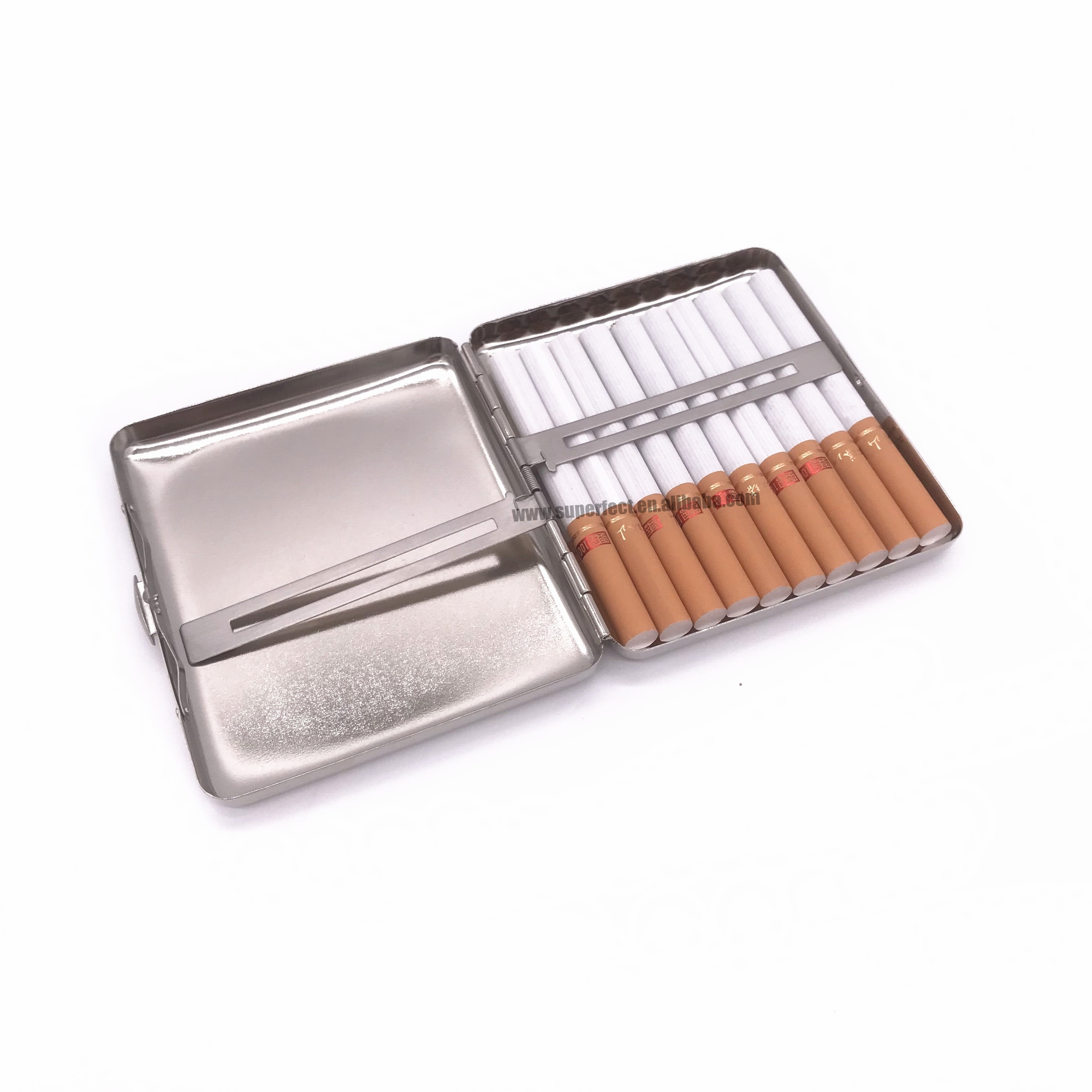 Stainless Steel Mirror Gold Polished blank boxes custom tin cardboard cigarette box