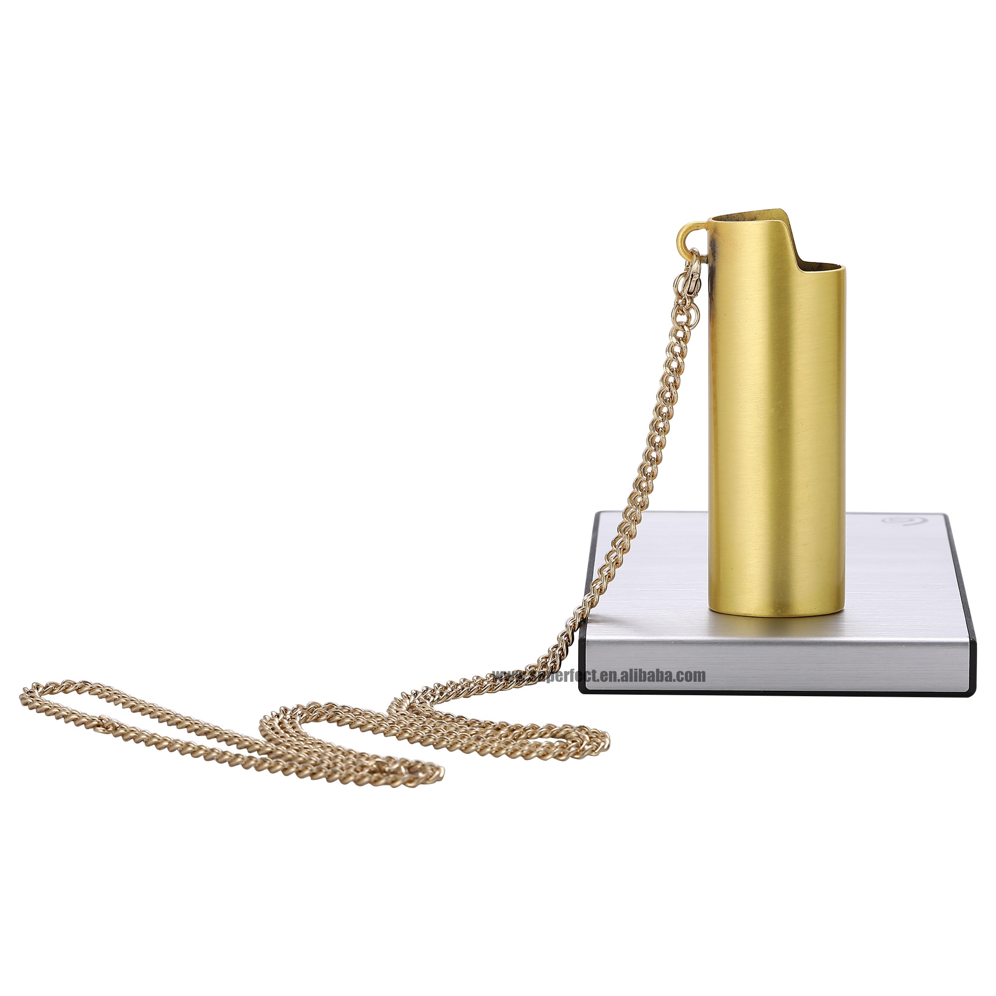 J6 lighter cover with long chain luxury lighter case necklace lighter cover