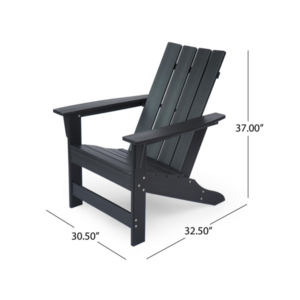 HDPE material Adirondack chair outdoor Outdoor patio plastic wood adirondack beach chair